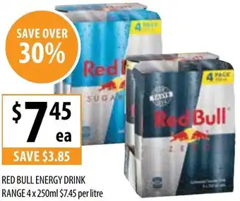 Red Bull Energy Drink Range 4x250ml