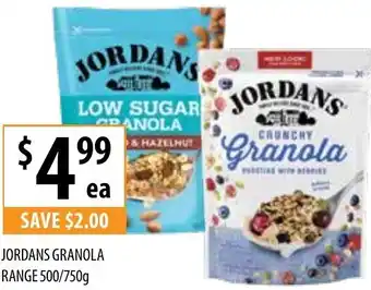 Jordans Granola Range 500/750g