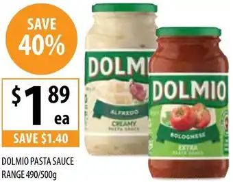 Friendly Grocer Dolmio Pasta Sauce Range 490/500g offer