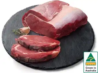 IGA Xpress Australian Economy Beef Scotch Fillet Whole and Sliced offer