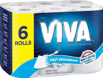 Viva Multi-Purpose Cleaning Towel 6 Pack