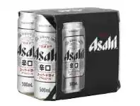 Liquorland Asahi Super Dry Cans 6x500ml offer