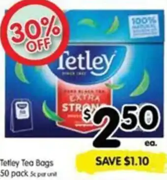 Spar Tetley Tea Bags offer