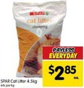 Spar SPAR Cat Litter 4.5kg offer
