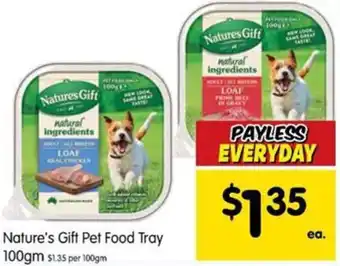 Spar Nature's Gift Pet Food Tray 100g offer