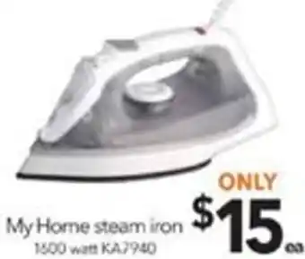 Cheap as Chips My Home Steam Iron 1600 Watt KA7940 offer