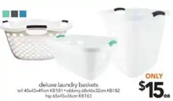 Cheap as Chips Deluxe Laundry Baskets hip 65x45.36cm KB183 offer