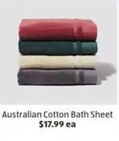 ALDI Australian Cotton Bath Sheet offer