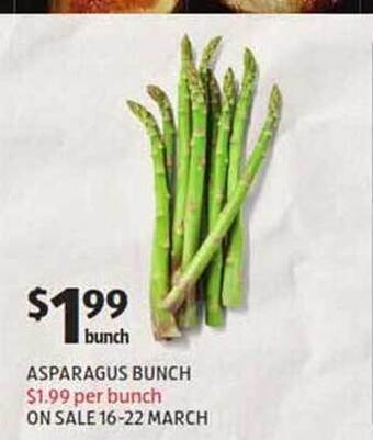 ALDI Asparagus Bunch offer