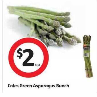 Coles Coles Green Asparagus Bunch offer