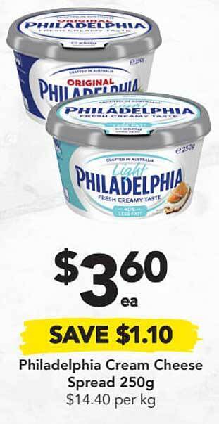 Drakes Philadelphia Cream Cheese Spread 250g offer