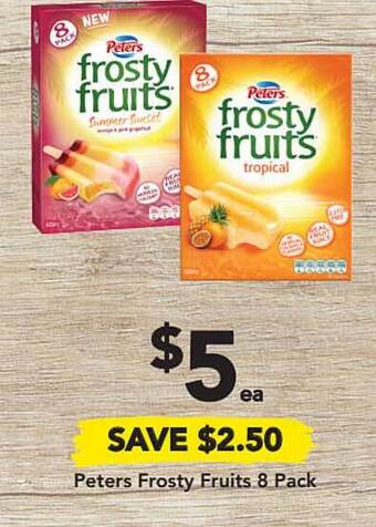 Drakes Peters Frosty Fruits 8 Pack offer