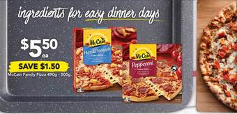 Drakes McCain Family Pizza 490g - 500g offer