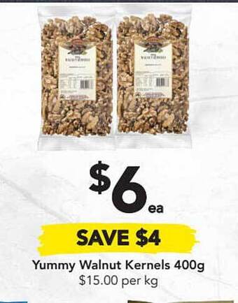 Drakes Yummy Walnut Kernels 400g offer