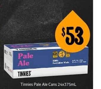 First Choice Liquor Tinnies Pale Ale Cans offer