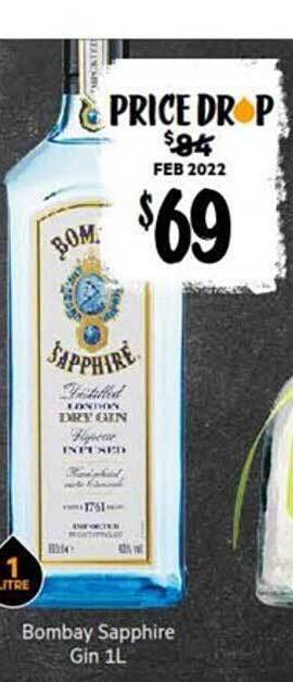 First Choice Liquor Bombay Sapphire Gin offer