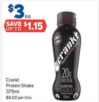 Foodland Crankt Protein Shake offer