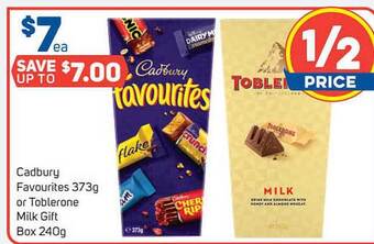 Foodland Cadbury Favourites Or Toblerone Milk Gift Box offer