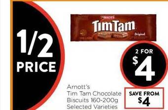 Foodworks Arnott's Tim Tam Chocolate Biscuits offer