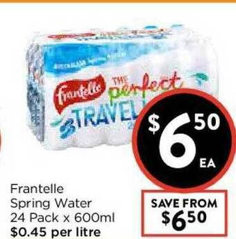 Frantelle Spring Water 24 Pack