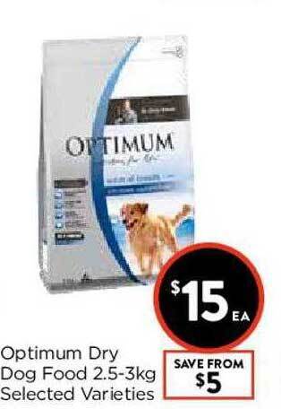 Foodworks Optimum Dry Dog Food 2.5-3kg offer