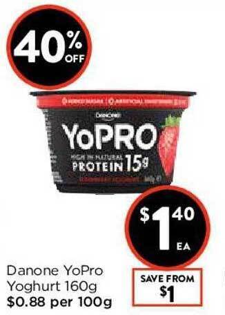 Danone YoPro Yoghurt 160g