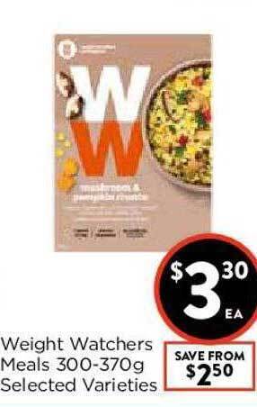 Foodworks Weight Watchers Meals 300-370g offer