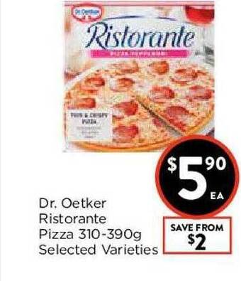 Foodworks Dr. Oetker Ristorante Pizza 310-390g offer