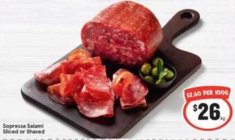 IGA Sopressa Salami offer
