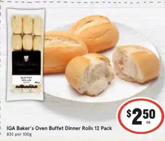 IGA Buffert Dinner Rolls offer
