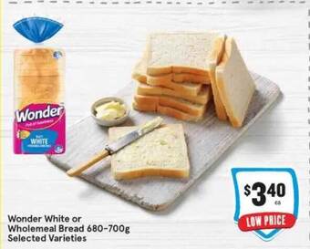 Wonder White Or Wholemeal Bread