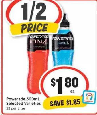 IGA Powerade offer