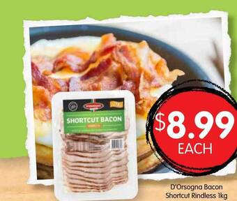 Spudshed D'orsogna Bacon Shortcut Rindless offer