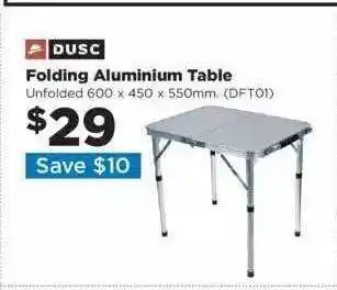 Repco Dusc Folding Aluminium Table offer