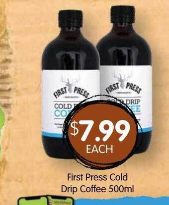 Spudshed First Press Cold Drip Coffee offer