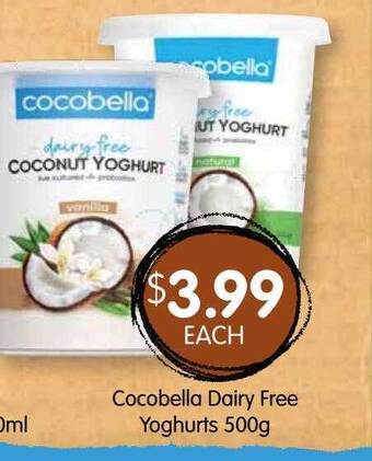 Spudshed Cocobella Dairy Free Yoghurts offer