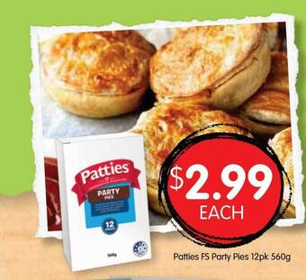 Spudshed Patties Fs Party Pies offer