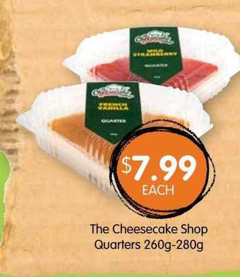 Spudshed The Cheesecake Shop Quarters offer