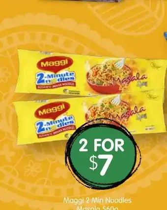 Spudshed Maggi 2 Min Noddles Masala offer