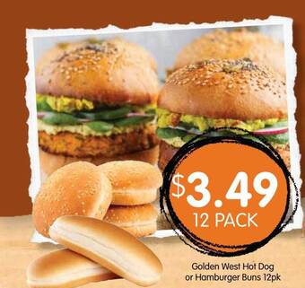 Spudshed Golden West Hot Dog Or Hamburger Buns offer