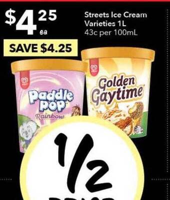 Ritchies Streets Ice Cream offer