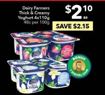 Ritchies Dairy Farmers Thick & Creamy Yoghurt offer