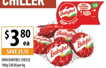 Supabarn Mini Babybel Cheese 100g offer