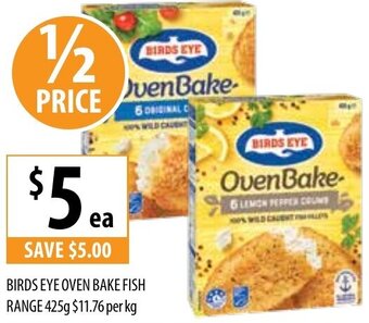Supabarn Birds Eye Oven Bake Fish Range 425g offer