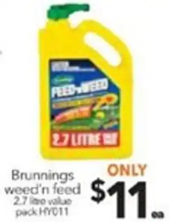 Cheap as Chips Brunnings Weed'n Feed HY011 offer