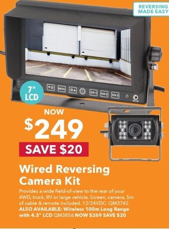 Jaycar Electronics Wired Reversing Camera kit offer
