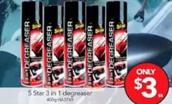 Cheap as Chips 5 Star 3 in 1 Degreaser HA3769 offer