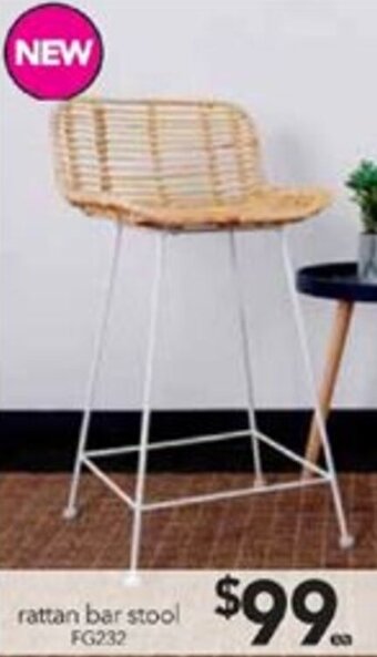 Cheap as Chips Rattan Bar Stool FG232 offer