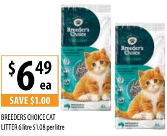Supabarn Breeders Choice Cat Litter 6 Litre offer