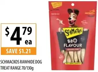 Supabarn Schmackos Rawhide DOG Treat Range 70/130g offer